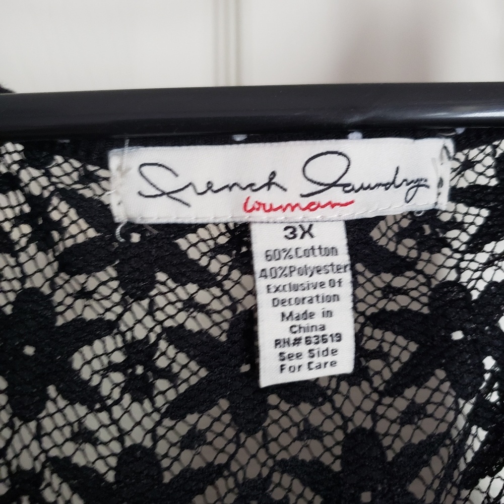 Beautiful top by French laundry bnwt size 3x - Picture 3 of 3